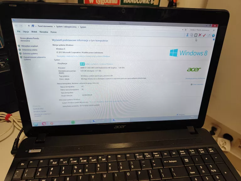 LAPTOP ACER ASPIRE E1-521 500GB 4GB AMD E1-1200