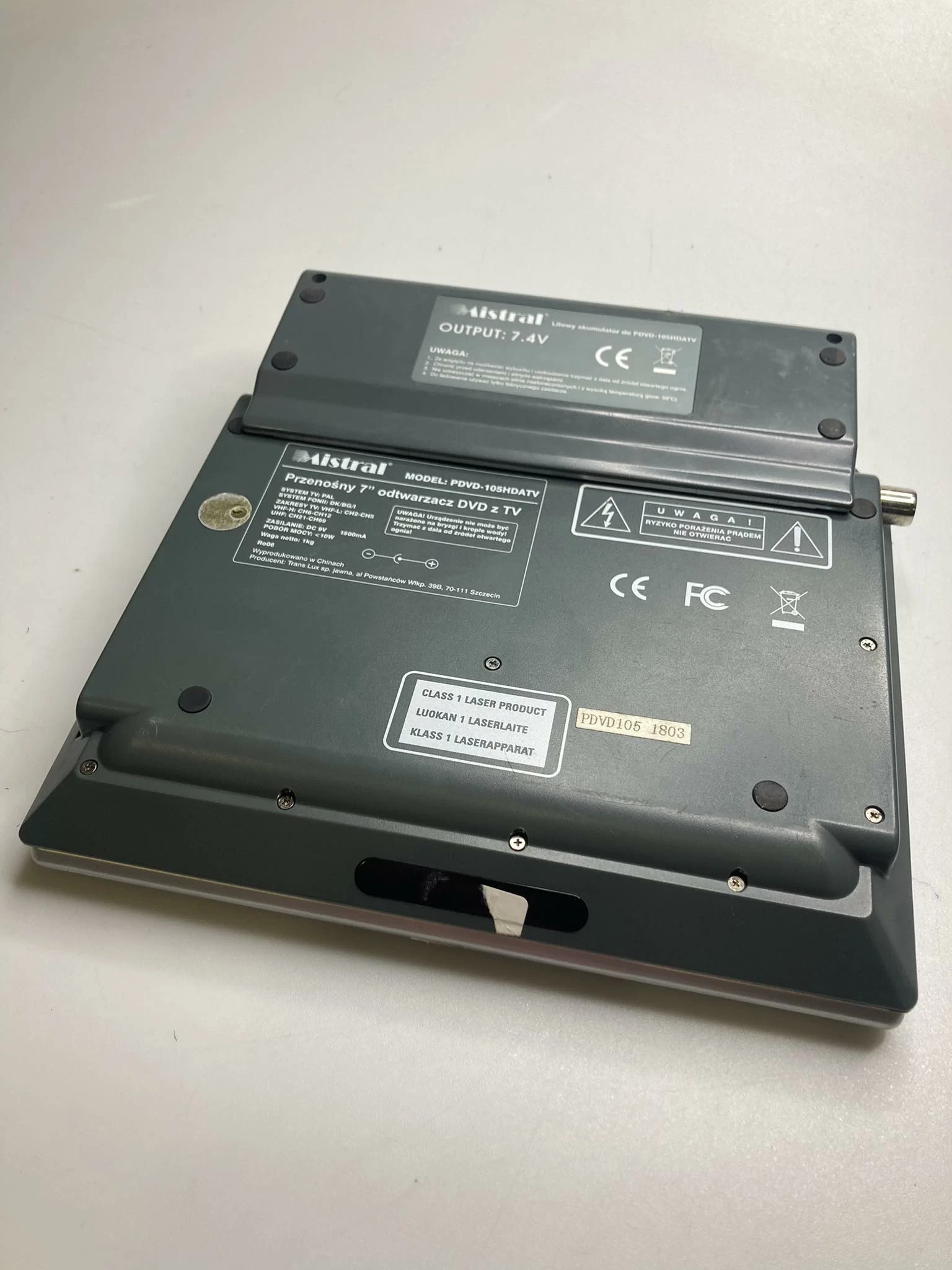 przenosne-dvd-mistral-pdvd-105hdatv-stan-uzywany