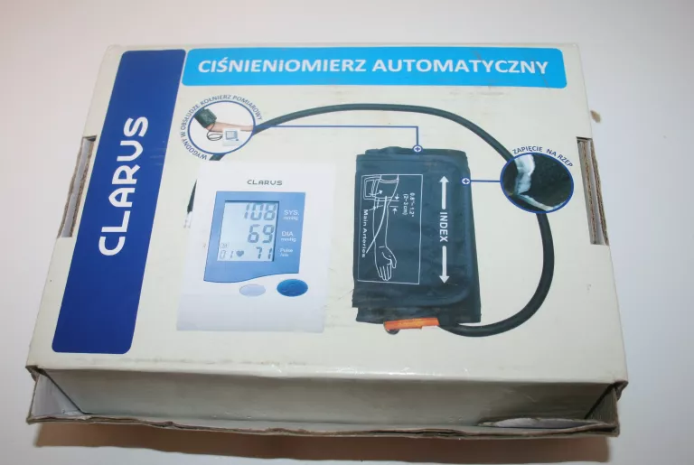 AUTOMATYCZNY ELEKTRONICZNY CIŚNIENIOMIERZ CLARUS B USZKODZONY