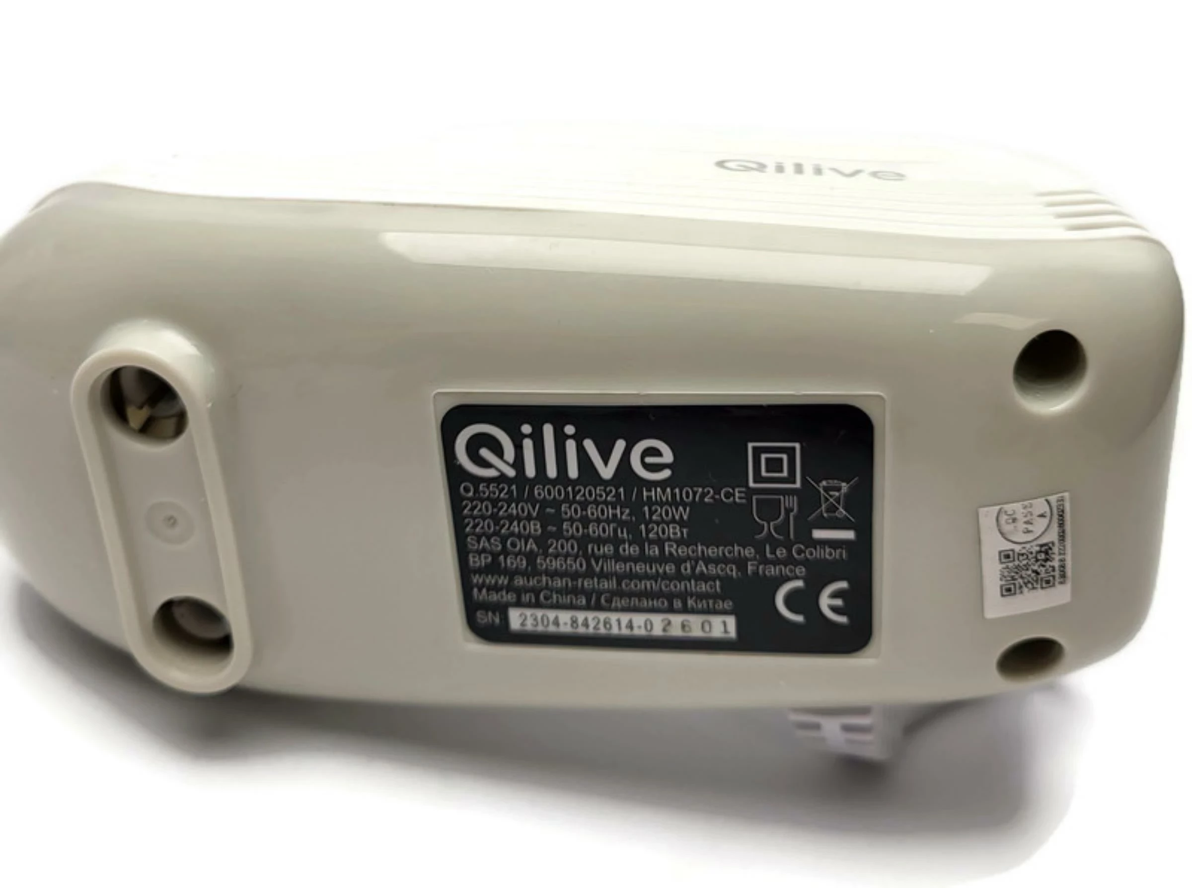 QILIVE Batteur électrique Q.5521 - Blanc pas cher 
