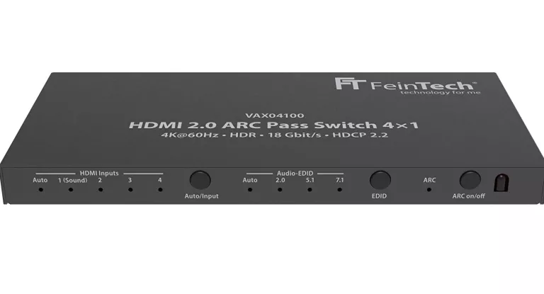 IDEALNY KONWERTER DAC ROZDZIELACZ AUDIO FEINTECH VAX04100 HDMI 2.0 ARC