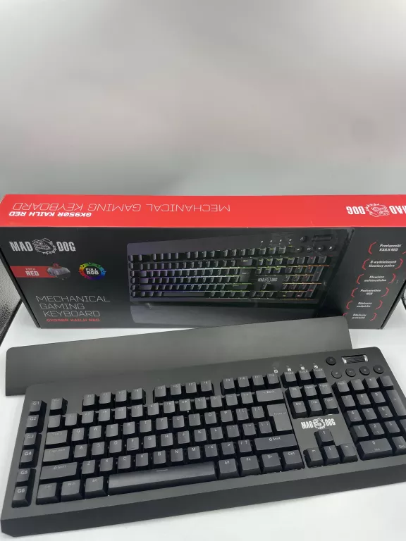 KLAWIATURA MECHANICZNA GAMINGOWA MAD DOG GK950N RGB ZADBANA