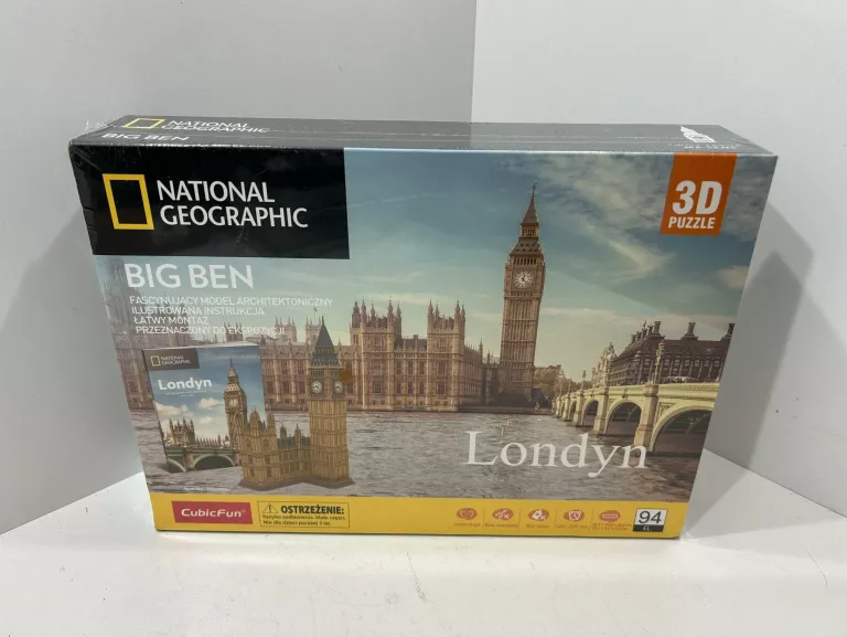 PUZZLE 3D BIG BEN NATIONAL GEOGRAPHIC LONDYN