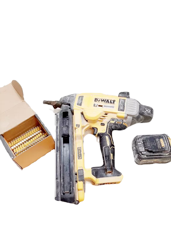 OSADZAK ELEKTRYCZNY DEWALT DO BETONU I STALI GWOŹDZIARKA 18V BATERIA ZESTA