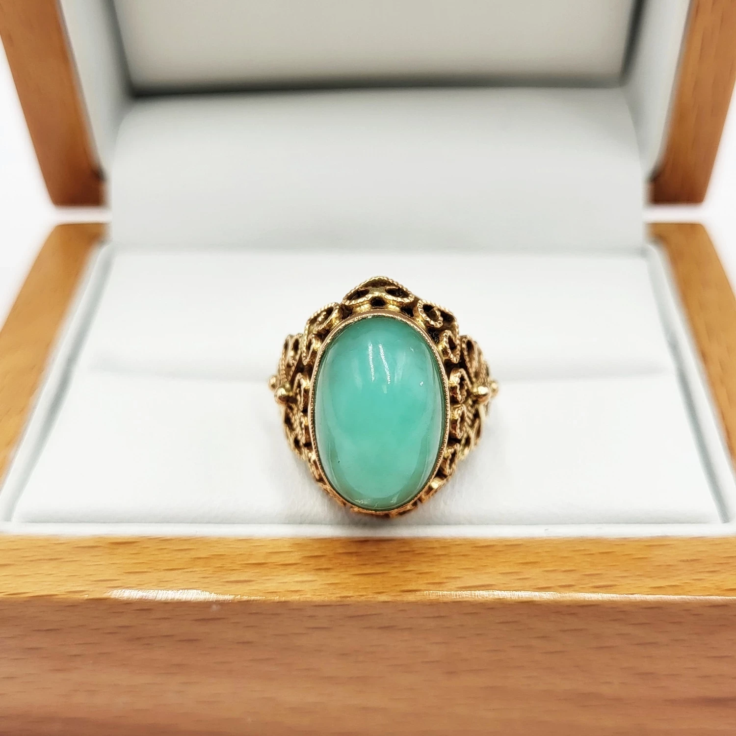 niesamowity-stary-zloty-pierscionek-z-chryzoprazem-filigran-585-rozmiarsrednica-wew-mm-141700