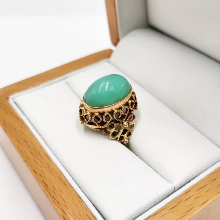 niesamowity-stary-zloty-pierscionek-z-chryzoprazem-filigran-585-kamien-chryzopraz