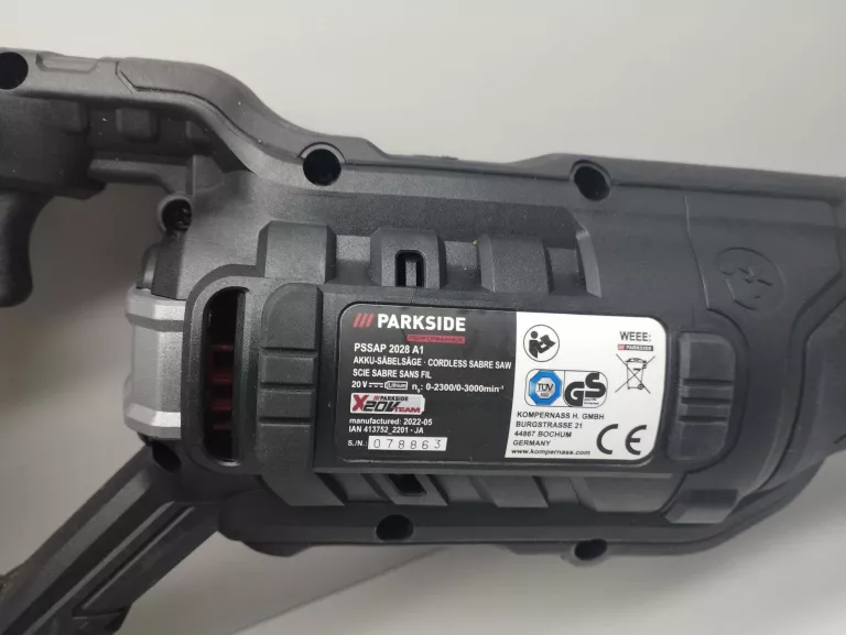 PIŁA SZABLASTA PARKSIDE PSSAP 2028 A1 2 BATERIE ŁADOWARKA