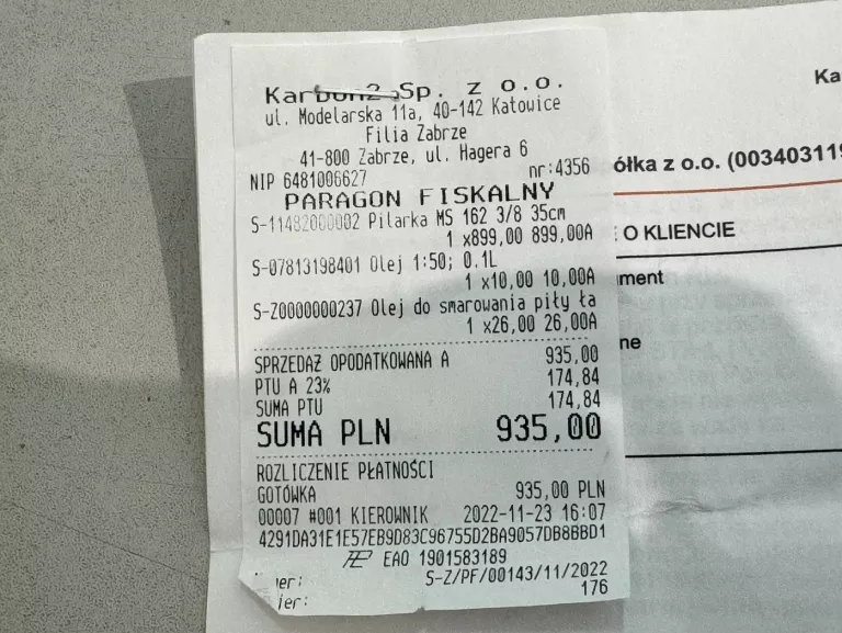 PIŁA SPALINOWA STIHL MS 162 GWARANCJA!!