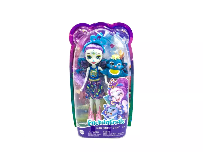 LALKA ENCHANTIMALS PATTER PEACOCK & FLAP