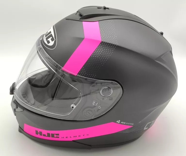 KASK MOTOCYKLOWY HJC C70 EURA BLACK/PINK M + POKROWIEC + FV