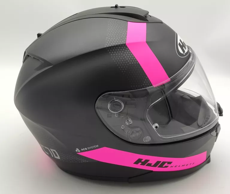KASK MOTOCYKLOWY HJC C70 EURA BLACK/PINK M + POKROWIEC + FV