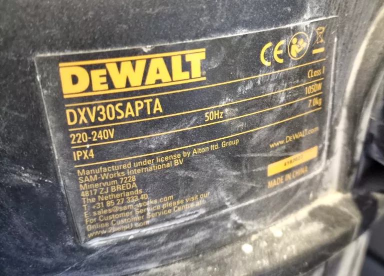 ODKURZACZ PRZEMYSŁOWY DEWALT DXV30SAPTA