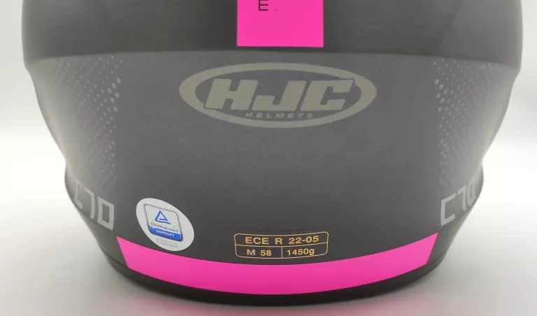 KASK MOTOCYKLOWY HJC C70 EURA BLACK/PINK M + POKROWIEC + FV