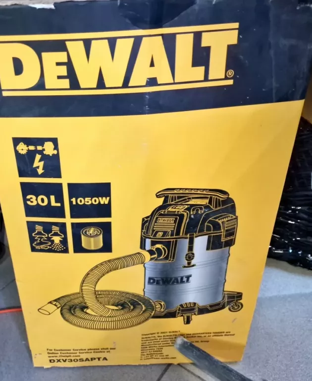 ODKURZACZ PRZEMYSŁOWY DEWALT DXV30SAPTA