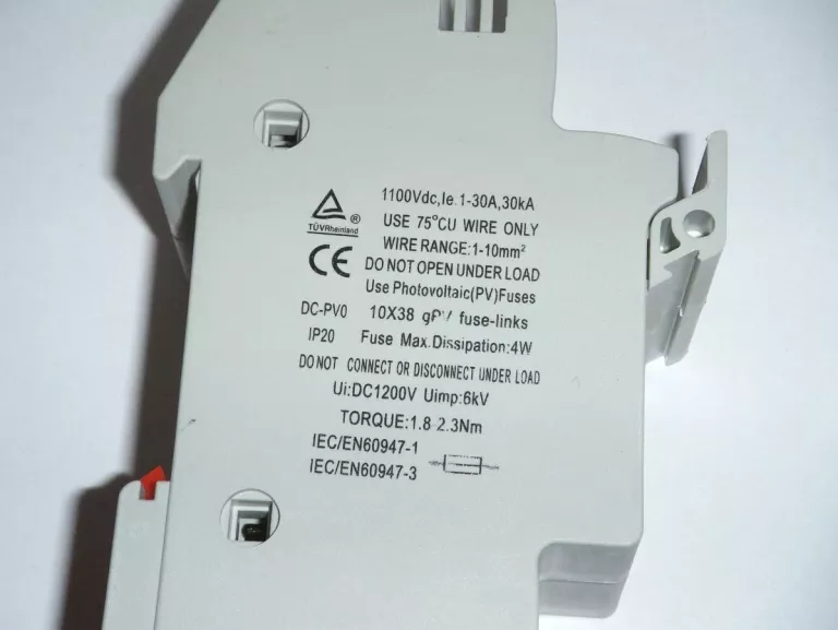 OGRANICZNIK PRZEPIĘĆ QOLTEC 1000 V IP20 20 A 52583 10X38