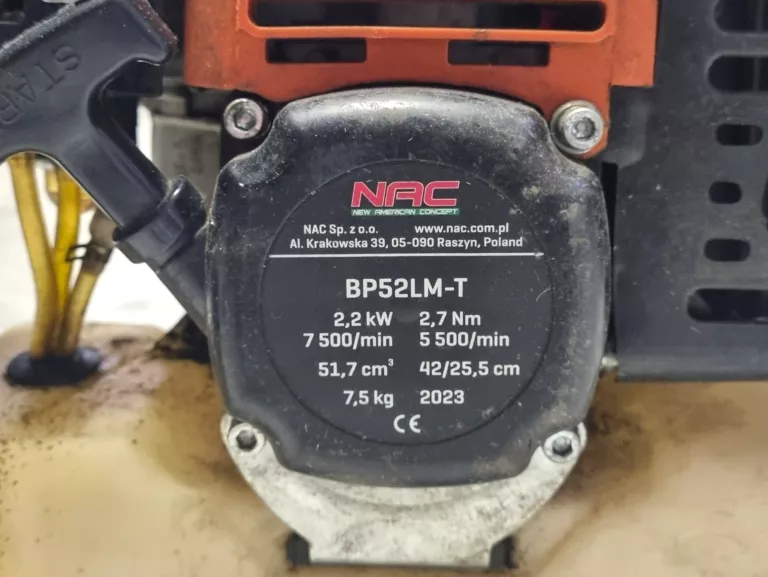 KOSA SPALINOWA NAC BP52LM-T 2,2KW