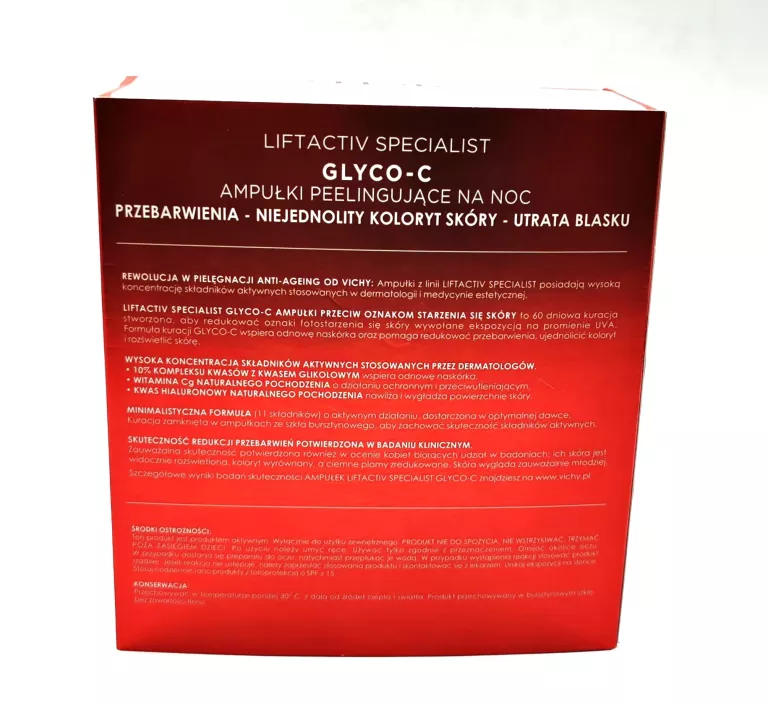 VICHY LIFTACTIV GLYCO-C AMPUŁKI PRZECIW PRZEBARWIENIOM X 30 SZTUK