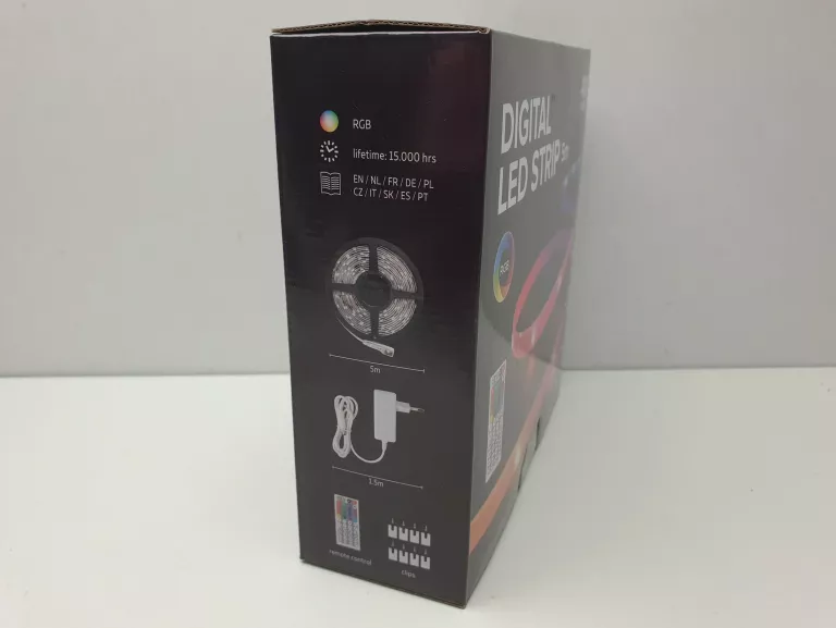 TAŚMA LED RGB 5M DIGITAL LED STRIP KOMPLET