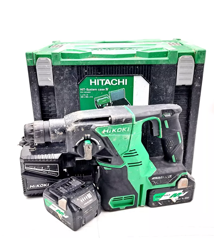 HITACHI HIKOKI DH36DPA MŁOT UDAROWY 2 BATERIE ŁADOWARKA WALIZKA