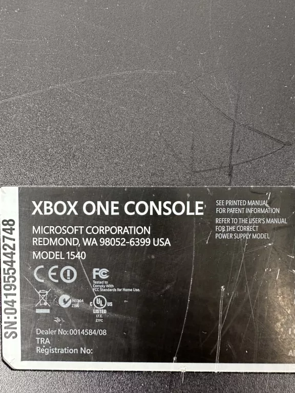 KONSOLA XBOX ONE ONE 1540