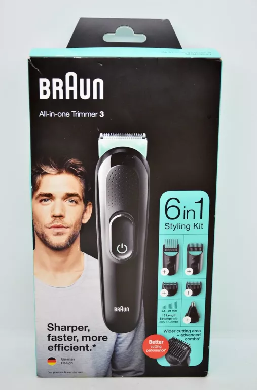 MASZYNKA BRAUN 5513 MGK3221 DO STRZYŻENIA WŁOSÓW 6 W 1