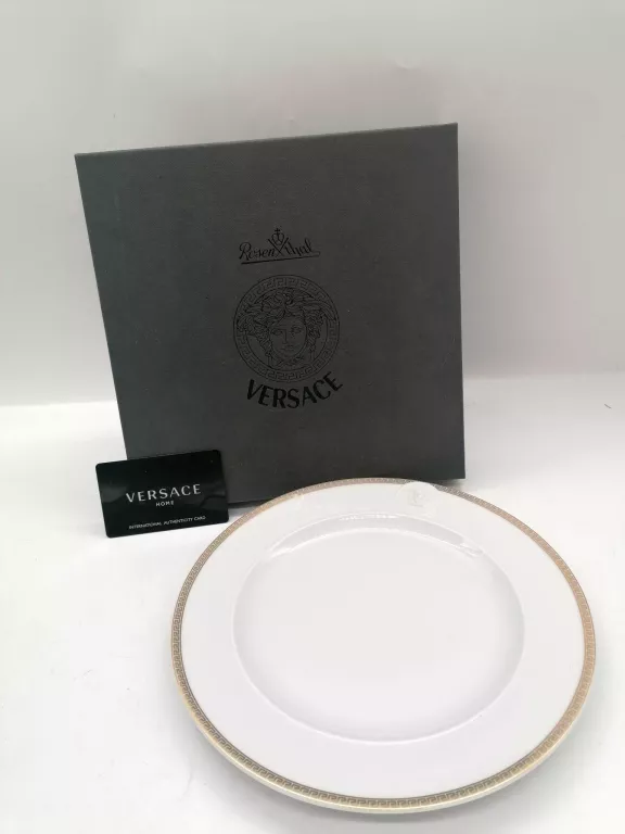 TALERZ ROSENTHAL VERSACE MEDAILLON MEANDRE D'OR OPAKOWANIE JAK NOWY