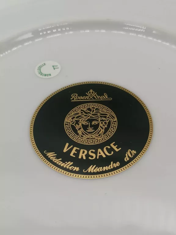 TALERZ ROSENTHAL VERSACE MEDAILLON MEANDRE D'OR OPAKOWANIE JAK NOWY