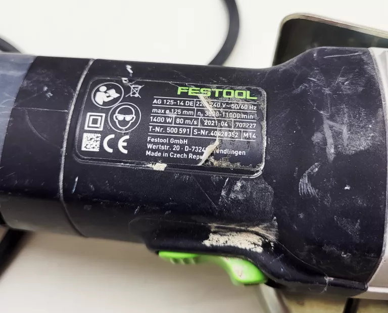SZLIFIERKA KĄTOWA FESTOOL AG 125-14 DE