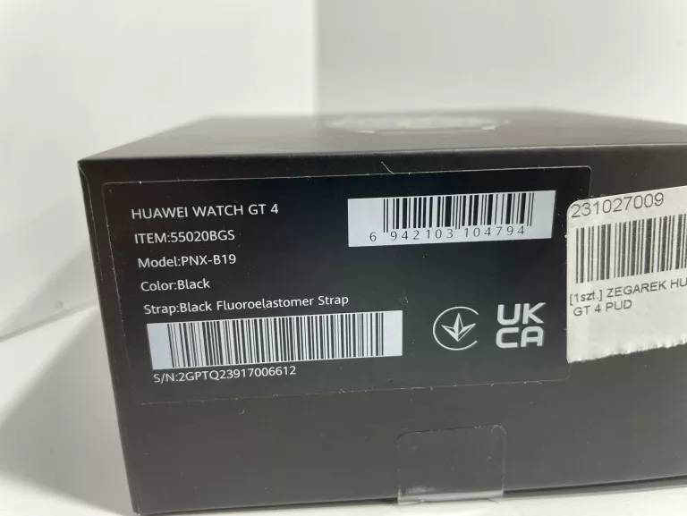 SMARTWATCH HUAWEI WATCH GT 4 46MM ACTIVE FABRYCZNY STAN
