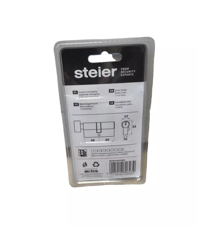 WKŁADKA STEIER 35 X 25 3 KLUCZE