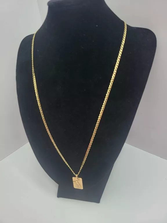 ZŁOTY ŁAŃCUSZEK Z ZAWIESZKĄ 585/ 6,76G DŁ. 52CM