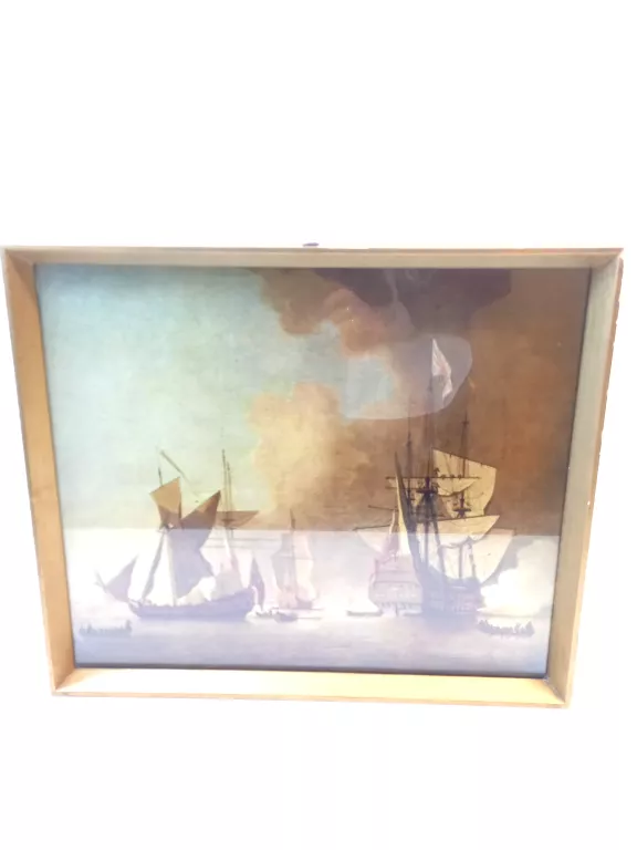 OBRAZ FROGATY NA MORZU XVII W.