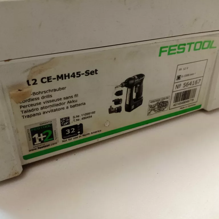 WKRĘTARKA FESTOOL C12 2XAKU + KOŃCÓWKI