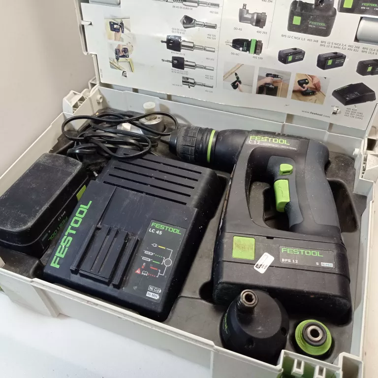 WKRĘTARKA FESTOOL C12 2XAKU + KOŃCÓWKI