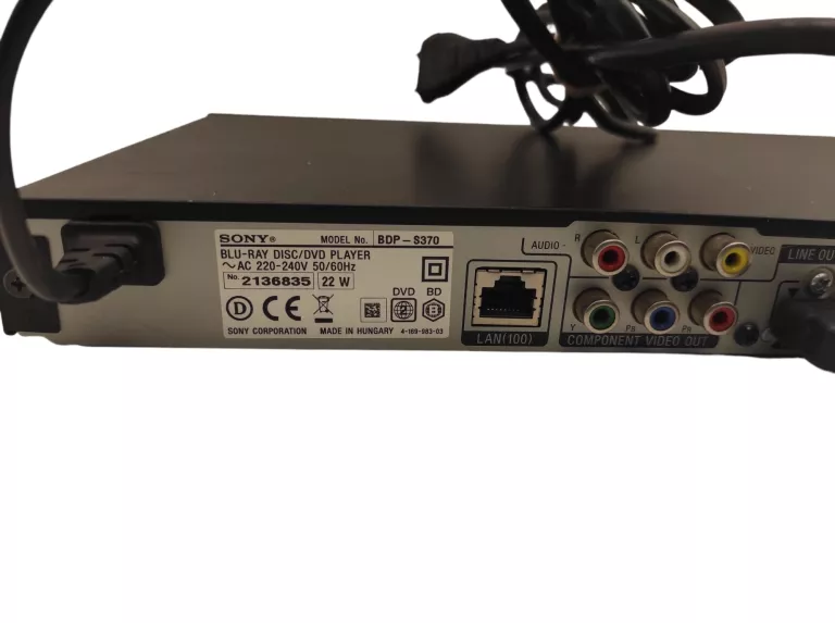 DVD BD SONY BDP-S370 + PILOT + KABLE