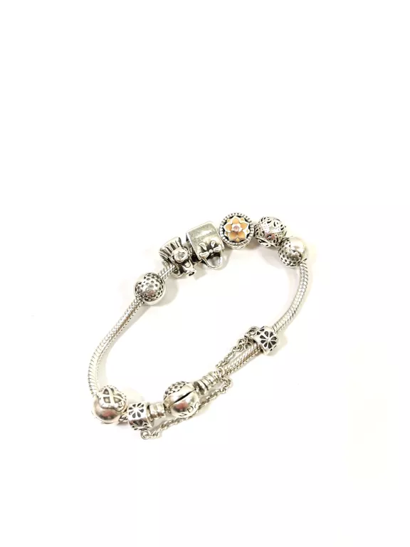 BRANSOLETKA PANDORA + 8 CHARMS
