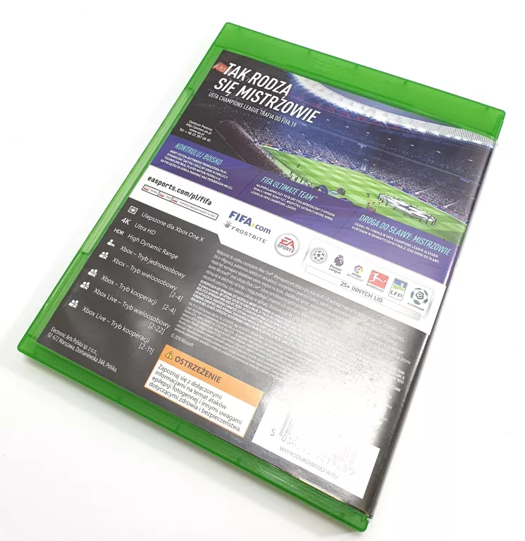 GRA NA KONSOLE XBOX ONE - FIFA 19 - POLSKA WERSJA - KOMENTARZ