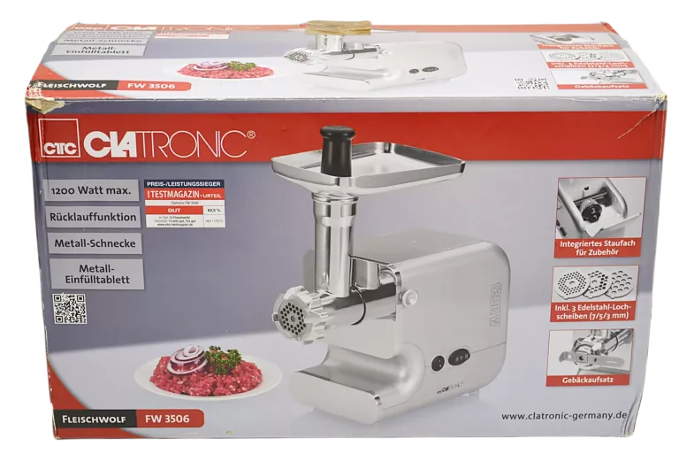 MASZYNKA DO MIELENIA MIĘSA CLATRONIC FW 3506 PUD