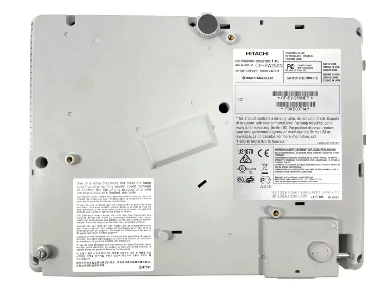 PROJEKTOR HITACHI CP-EX250N OPIS