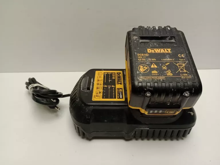 ŁADOWARKA DEWALT DCB105 + BATERIA DEWALT DCB182 4AH