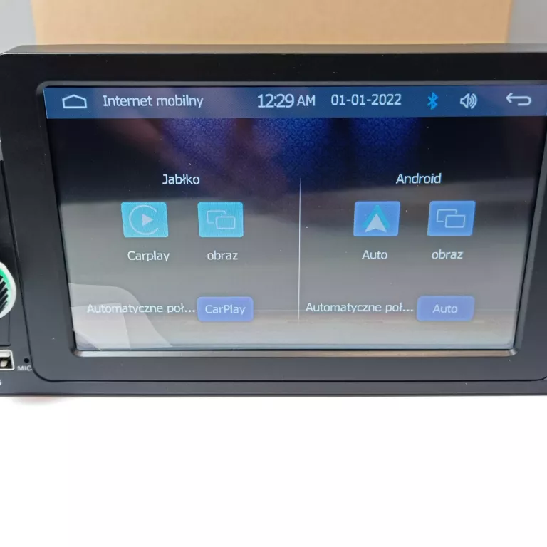 RADIO 1 DIN CARPLAY ANDROID AUTO DOTYK BLUETOOTH | Radioodtwarzacze ...