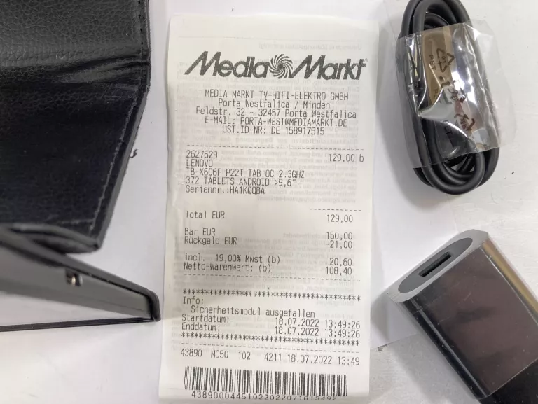 TABLET LENOVO TAB M10 PLUS (2ND GEN) TB-X606F