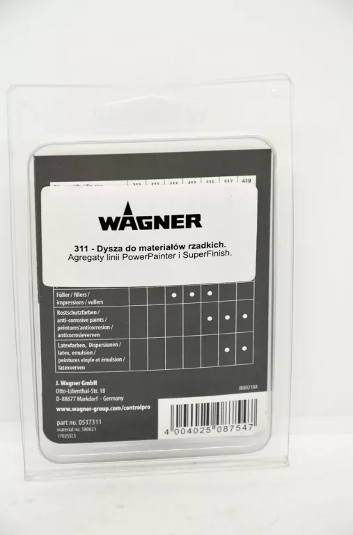 DYSZA WAGNER CONTROL PRO 311