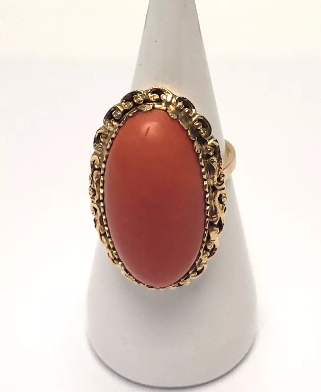 uzywany-zloty-pierscionek-z-koralem-585-907g-r17-kamien-koral