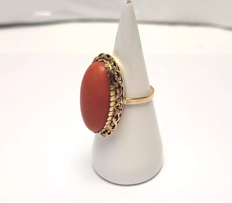 uzywany-zloty-pierscionek-z-koralem-585-907g-r17-gdanska-81-bydgoszcz