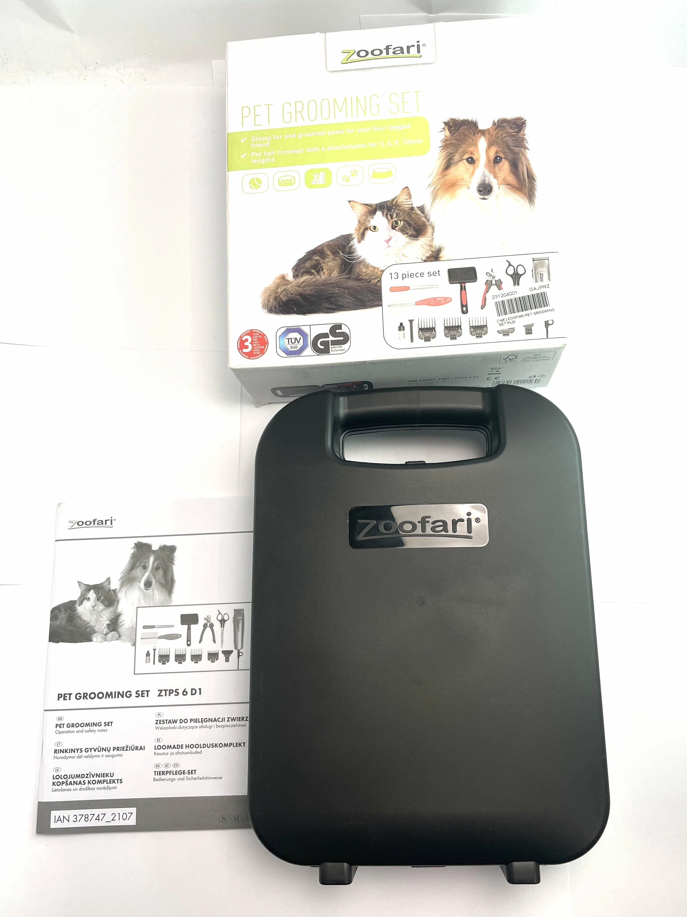 Zoofari pet grooming set sale