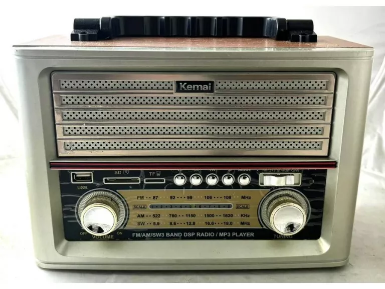 RADIO SIECIOWO-BATERYJNE AM, FM, SW KEMAI MD-1705BT