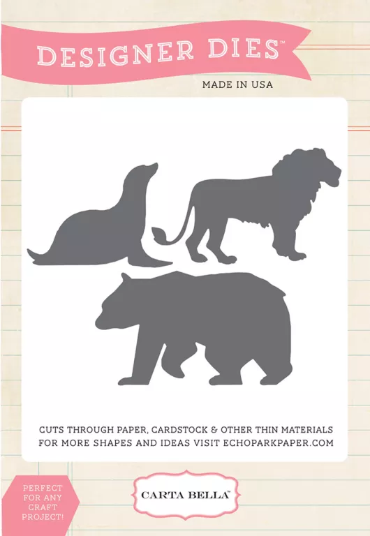 DESIGNER DIES ANIMAL SET TYGRYS NIEDZWIEDZ