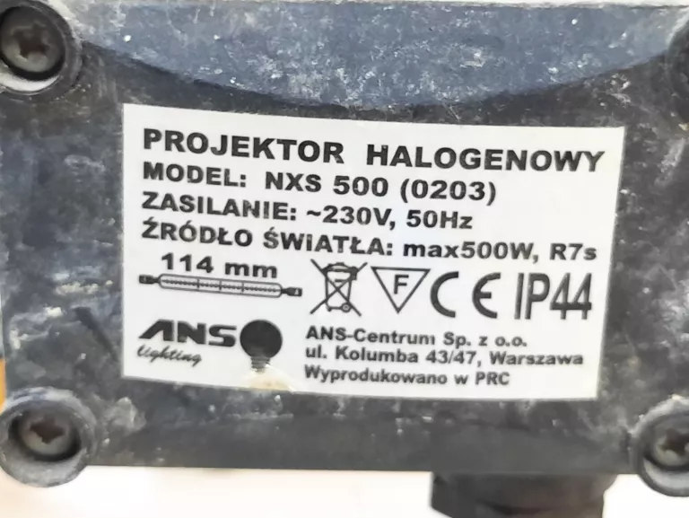 PROJEKTOR HALOGENOWY ANS NXS 500