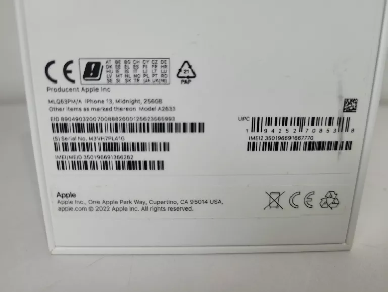 TELEFON APPLE IPHONE 13 256 GB STAN JAK NOWY OKAZJA